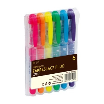 Zakreślacz GRAND GR219 mix kolor 6szt. 160-1881