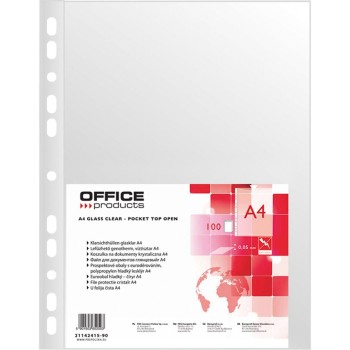 Koszulka krystaliczna A4 PP 50mic (100szt.) w folii 21142415-90 OFFICE PRODUCTS