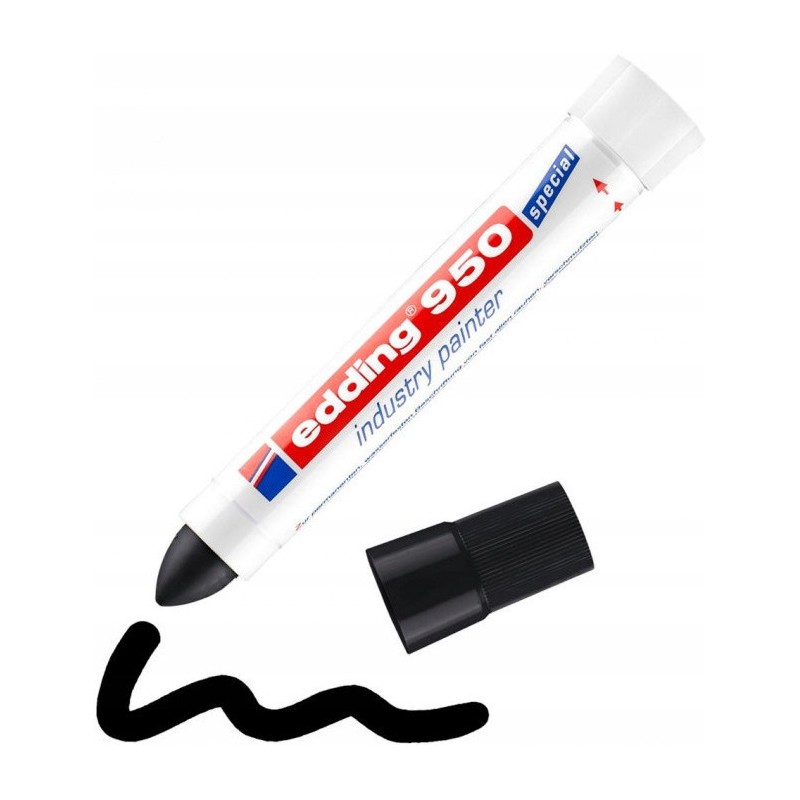 Marker przemysłowy farba w paście 950 czarny 10mm 950/001/C EDDING