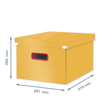 Pudełko do przechowywania Leitz Click&Store Cosy średnie żółte 53480019