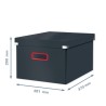 Pudełko do przechowywania Leitz Click&Store Cosy średnie szare 53480089
