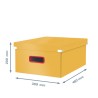 Pudełko do przechowywania Leitz Click&Store Cosy duże żółte 53490019
