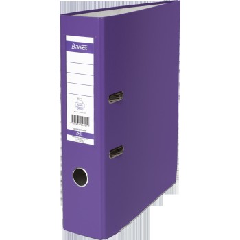 Segregator na dokumenty A4 80mm XXL fioletowy z szyną 100551793 BANTEX