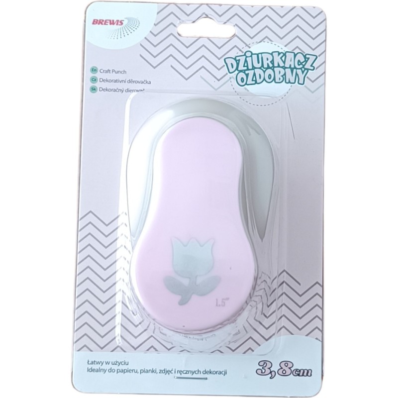 Dziurkacz ozdobny 3,8 cm TULIPAN D38-33 BREWIS
