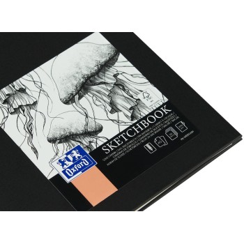 Szkicownik Sketchbook A5 50k 100g czarny 400152644 OXFORD
