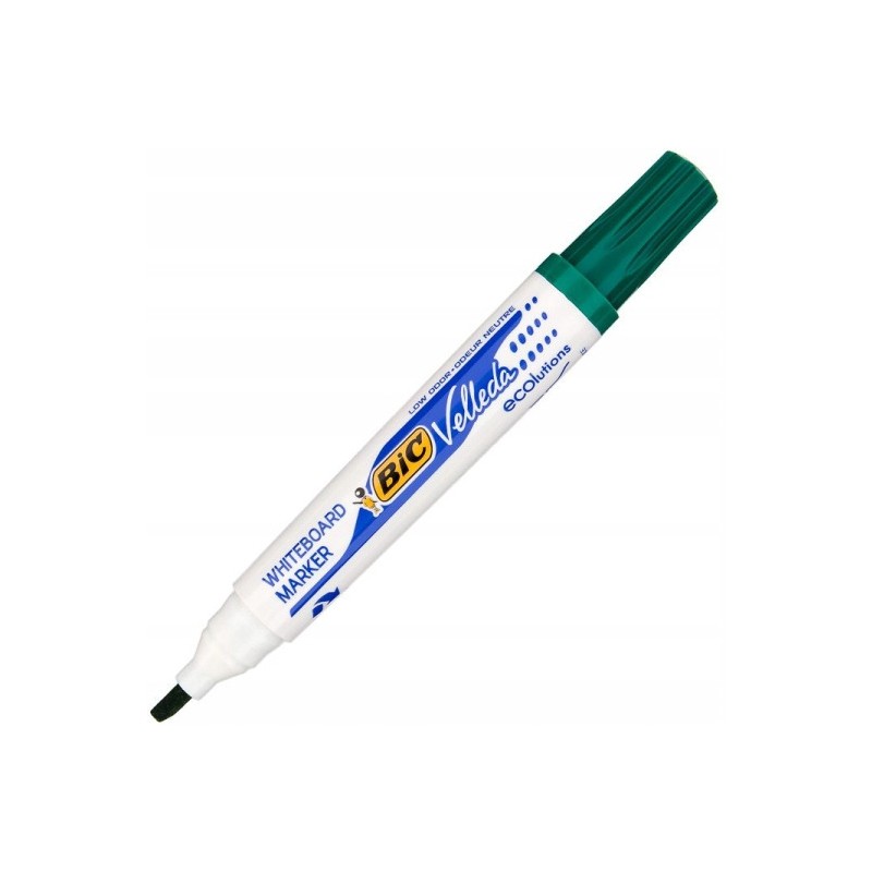 Marker VELLEDA 1751 suchościeralny zielony BIC ECO ścięta końcówka 904949