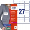 Identyfikator do zadruku samoprzylepny L4784-20 635x296mm biały sztucz.jedwab AVERY ZWECKFORM