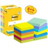 Bloczek samoprzylepny 76x76mm Energetic 8+4gratis 100kartek mix kolorów 3M