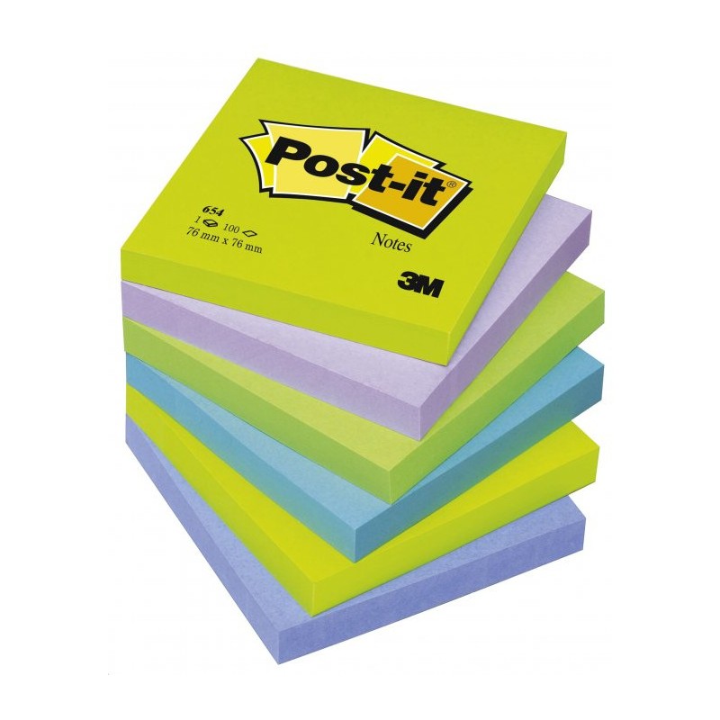 Notes sam.76*76 zielony 654-N POST-IT 3M FT510010182