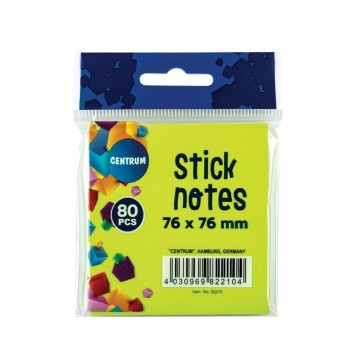 Bloczek samoprzylepny 76x76mm 80k mix kolorów 82210 CENTRUM