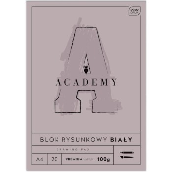 Blok rysunkowy A4 20 100g ACADEMY