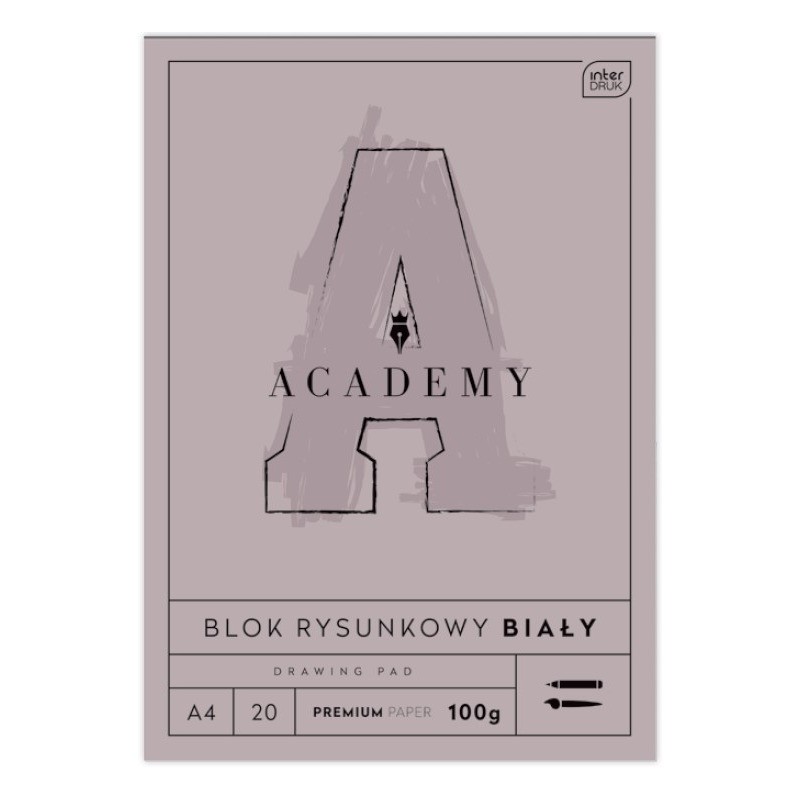 Blok rysunkowy A4 20 100g ACADEMY
