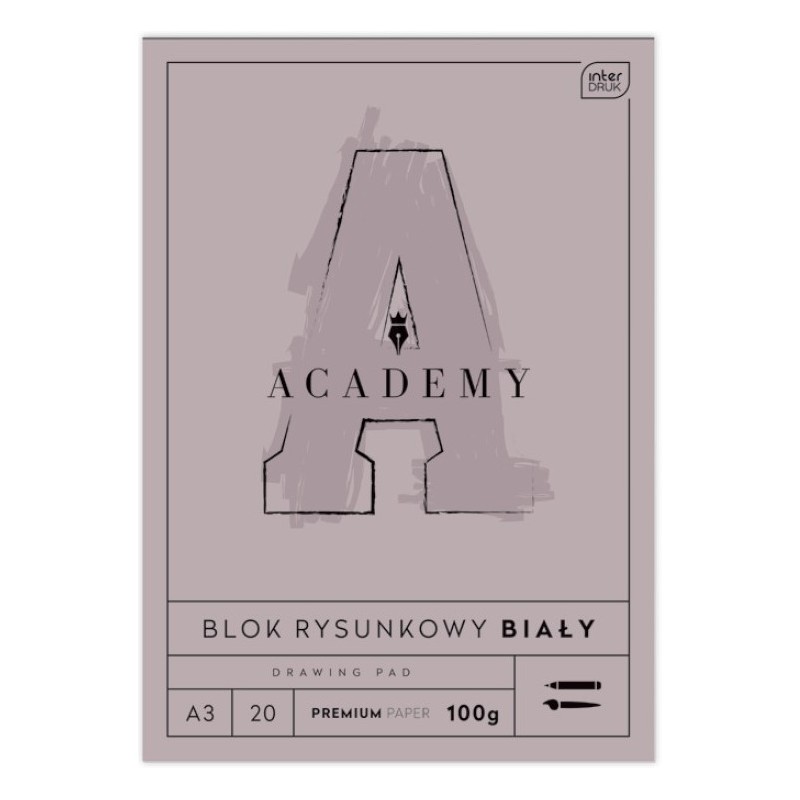 Blok rysunkowy A3 20 100g ACADEMY