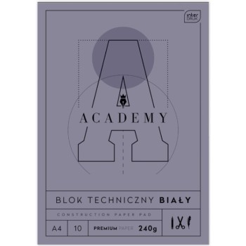 Blok techniczny A4 10 240g ACADEMY