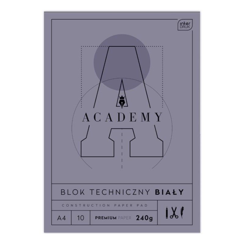 Blok techniczny A4 10 240g ACADEMY