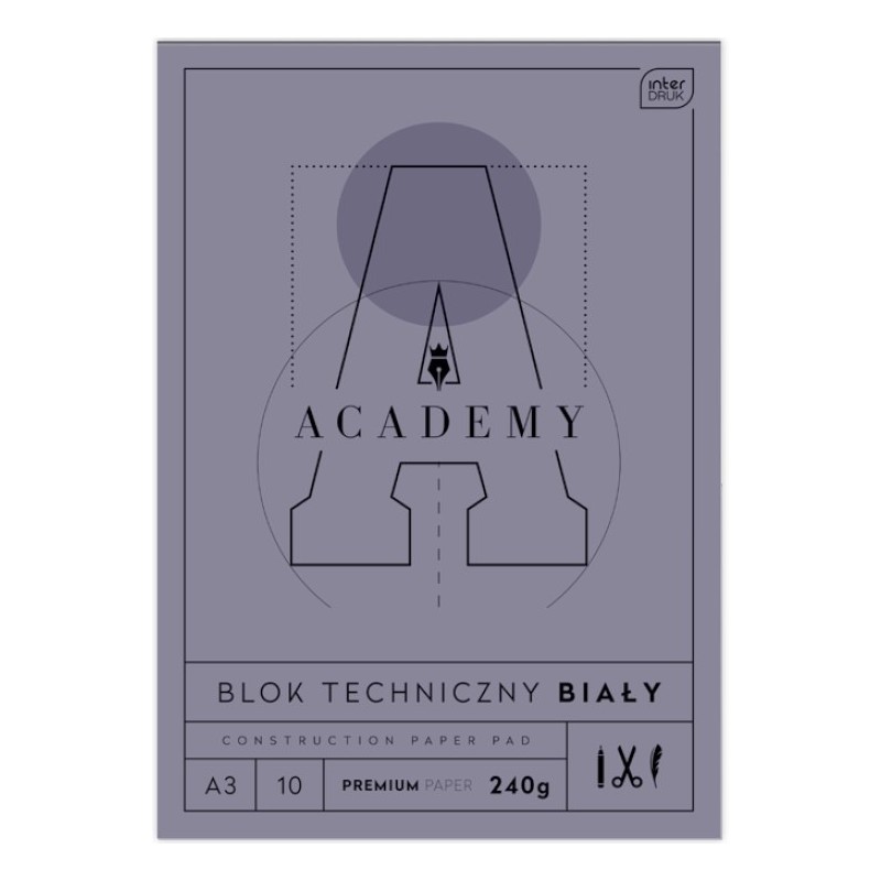 Blok techniczny A3 10 240g ACADEMY