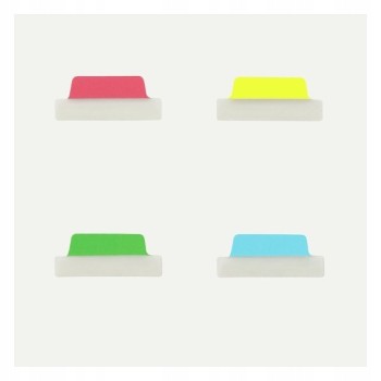 Zakładki indeksujące samoprzylepne 63,5x25,4mm przezroczyste z kolorową zakładką Ultra Tabs 74768 AVERY ZWECKFORM