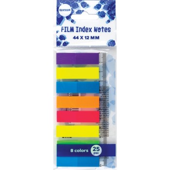 Zakładki indeksujące PET44x12mm 25k mix 8 kolorów 87409 CENTRUM