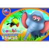Zeszyt papierów kolorowych nabłyszczanych A4 10 kartek BAMBINO