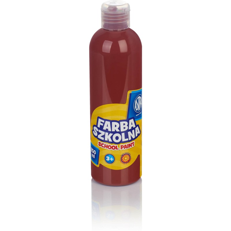 Farba szkolna Astra 250 ml - brązowa 301217019 ASTRA