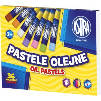 Pastele olejne zestaw 36 kolorów kredki 313115001 ASTRA