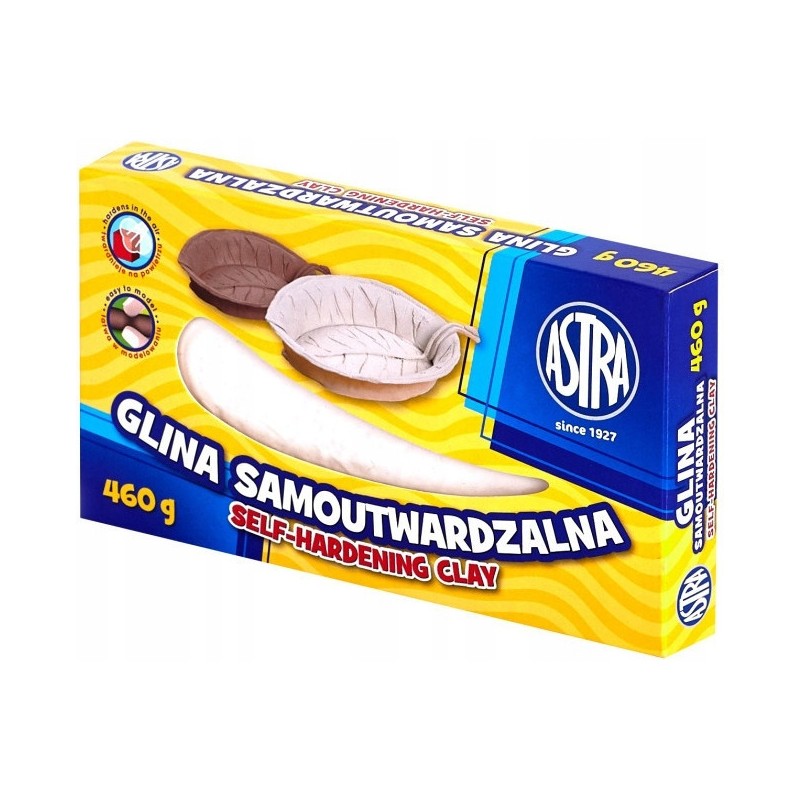 Glina rzeźbiarska samoutwardzalna masa plastyczna 460g biała 83810908 ASTRA