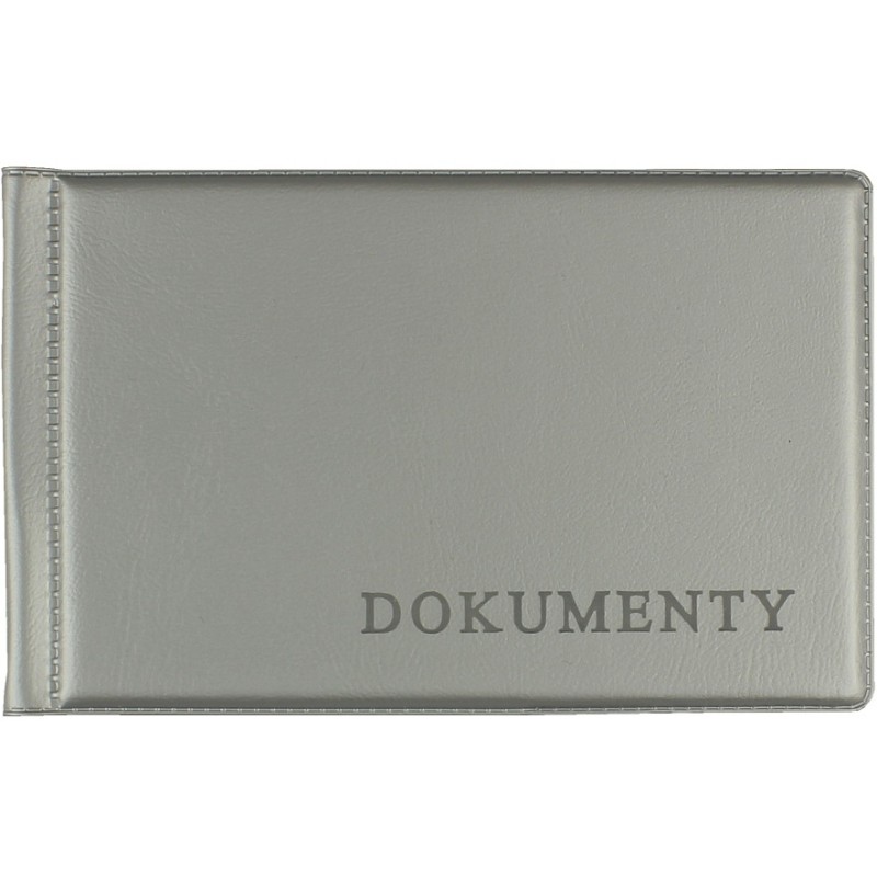 Okładka na dokumet.małe silver BIURFOL KOD-02-01