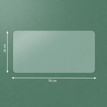 Mata na biurko przezroczysta 700x360mm matowa 53810003 LEITZ
