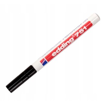 Marker lakierowy 1-2mm 751 czarny okrągła końcówka 751/001/C EDDING