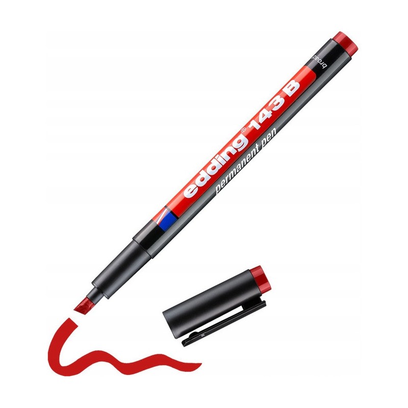 Marker niezmywalny do folii 1-3mm czerwony 143B/002/CZ ED EDDING