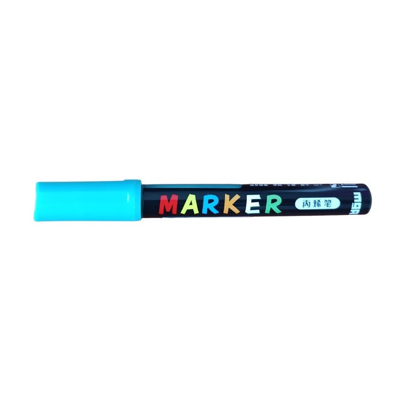 Marker akrylowy 1-2 mm zielony niebieskawy MG ZPLN6570-53
