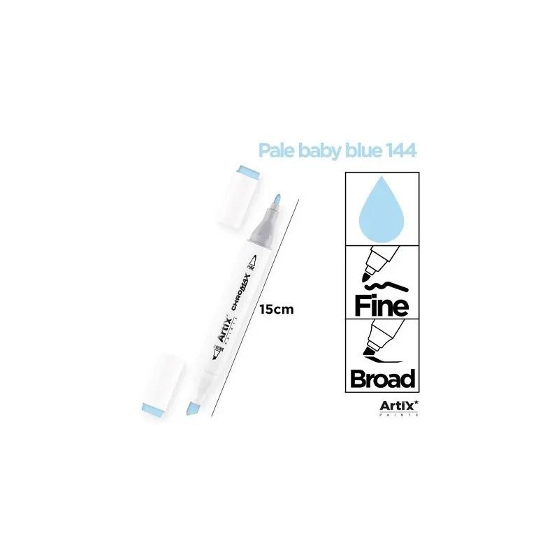 Marker alkoholowy dwustronny PALE BABY BLUE PP915-51 ARTIX