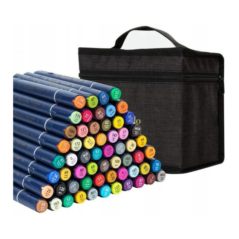 Markery dwustronne artystyczne FINENOLO 60 kolorów C184-60 DELI