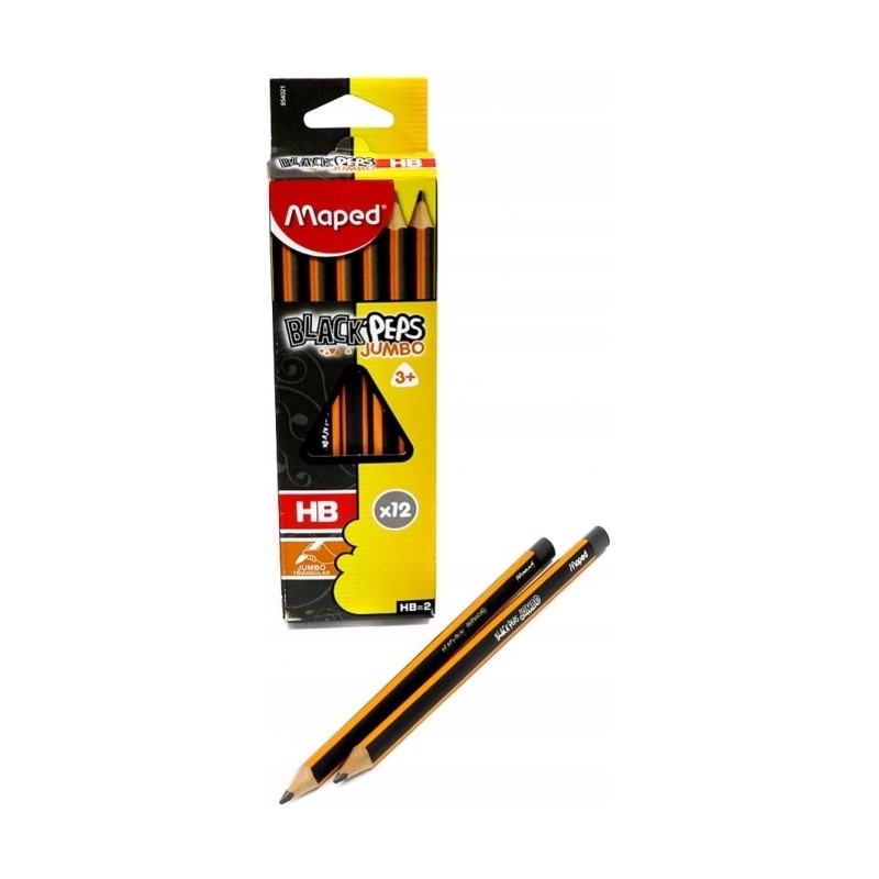 Ołówek BLACKPEPS JUMBO HB 854021 MAPED