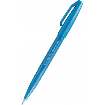 Pisak BRUSH SIGN PEN błękitny SES15C-S PENTEL