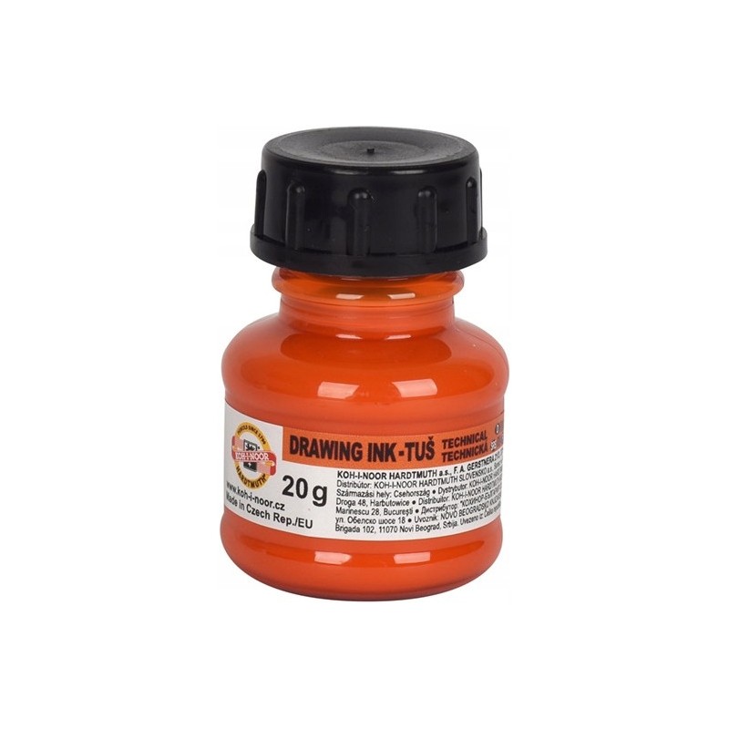 Tusz kreślarski 20g pomarańczowy 1417003 KOH-I-NOOR