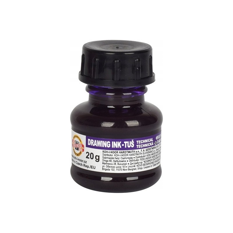 Tusz kreślarski 20g fioletowy 1417006 KOH-I-NOOR