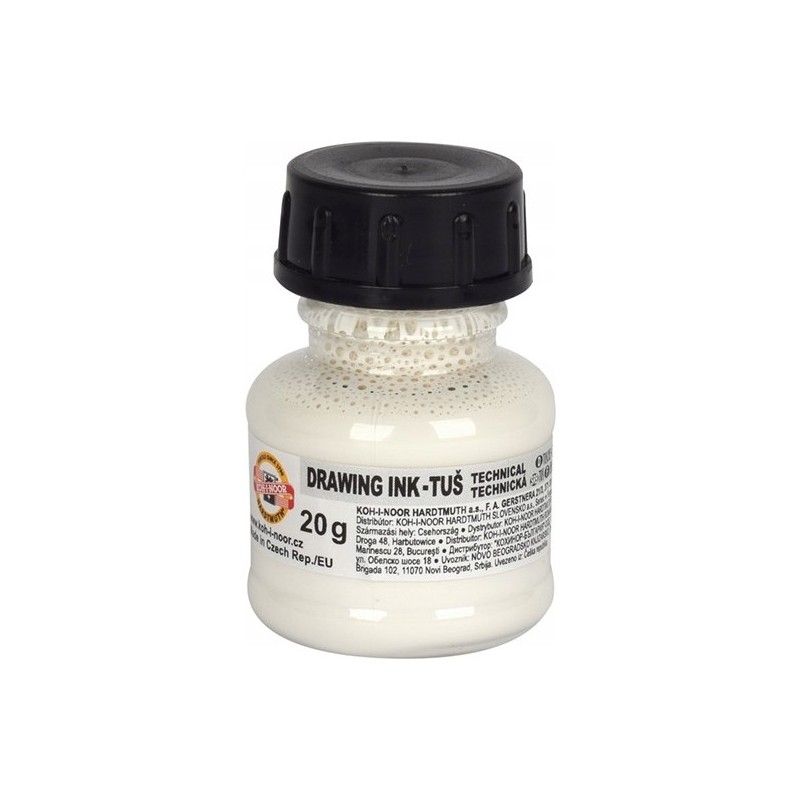 Tusz kreślarski 20g biały 141728/141700102LP KOH-I-NOOR
