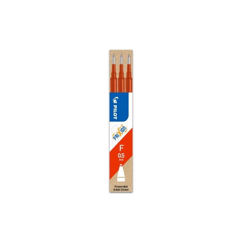Wkład FRIXION CLIKER 0,5mm czerwony (3 sztuki) PIBLS-FR5-R-S3-E PILOT