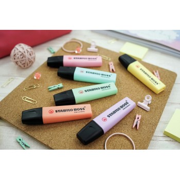 Zakreślacz STABILO BOSS ORIGINAL 70/140 Pastel czerwony