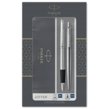 Komplet pióro wieczne + długopis JOTTER STAINLESS STEEL CT PARKER PARKER 2093258