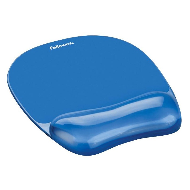 Podkładka pod mysz i nadgarstek FELLOWES Crystal niebieska 9114120