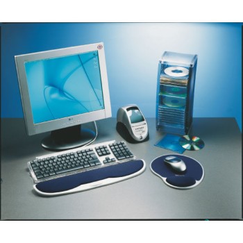 Podkładka żelowa pod nadgarstki do klawiatury srebrno-czarna 67041 ESSELTE