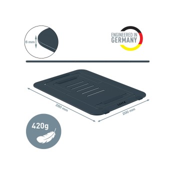 Ultrapłaska aluminiowa podstawka pod laptopa Leitz Ergo z regulacją wysokości 63460089