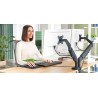 Ramię do monitora podwójne Ergo ciemnoszare 65370089 LEITZ