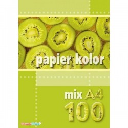 Papier ksero A4 80g KRESKA 100ark mix
