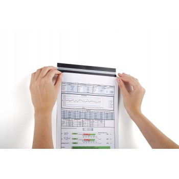 Samoprzylepna listwa magnetyczna A5 srebrna(5 sztuk)szerokość 210 mm 470623 DURAFIX RAIL 210 DURABLE