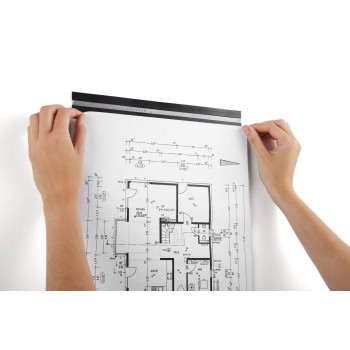 Samoprzylepna listwa magnetyczna srebrna DURAFIX RAIL 297 , szer. 297 mm A4, 470723 DURABLE