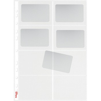 Koszulki z 8 kieszonkami na wizytówki A4 105mic 10 sztuk 78930 ESSELTE