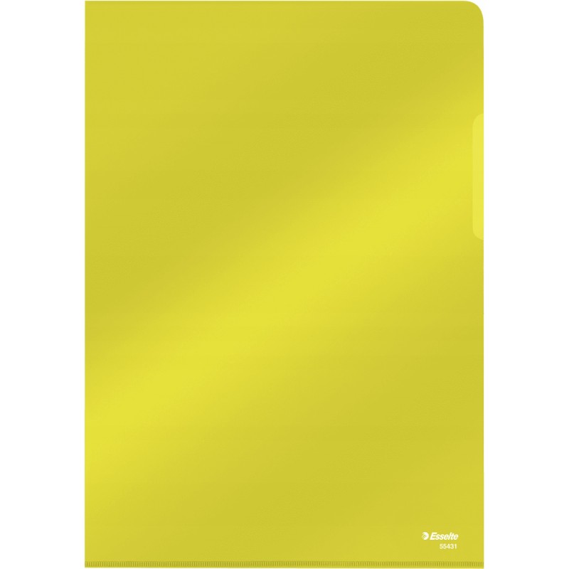 Ofertówki krystaliczne na dokumenty A4 150mic 25 sztuk żółte 55431 ESSELTE